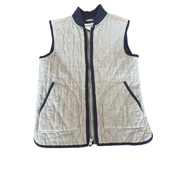 NEW Boys Gymboree Heather Granite Quilted Flannel Zip-Up Vest large (10/12) - Picture 5 of 12